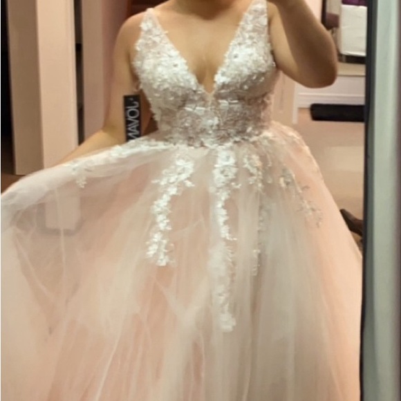 Jovani Blush Prom Dress 55634 - Picture 2 of 7